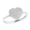 Real Diamond Heart Ring For Women 14K White Gold 0.33ct 1 Real Diamond Heart Ring For Women 14K White Gold 0.33ct -Its Hot Jewelry Shop 14k gold diamond heart ring 046ct p 42944 wh