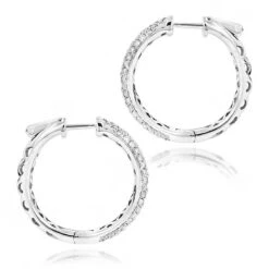 14K White Gold Diamond Hoop Earrings 1.75ct 11 14K White Gold Diamond Hoop Earrings 1.75ct -Its Hot Jewelry Shop 14k gold diamond hoop earrings 175ct p 40964 backwh