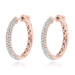 14K White Gold Diamond Hoop Earrings 1.75ct 10 14K White Gold Diamond Hoop Earrings 1.75ct -Its Hot Jewelry Shop 14k gold diamond hoop earrings 175ct p 40964 ro
