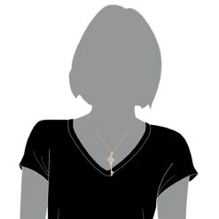 14K Yellow Gold Diamond Key Necklace 0.5ct -Its Hot Jewelry Shop 14k gold diamond key necklace 095ct p 7100 bodye