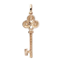 14K Yellow Gold Diamond Key Pendant 0.83ct 11 14K Yellow Gold Diamond Key Pendant 0.83ct -Its Hot Jewelry Shop 14k gold diamond key pendant 083ct p 35169 backro
