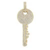 14K Yellow Gold Diamond Key Pendant For Men And Women 2.15 Carats -Its Hot Jewelry Shop 14k gold diamond key pendant for men and women 215 carats 804036 ye