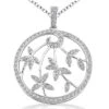 14K White Gold Diamond Leaf Pendant Circle Necklace 0.54ct 2 14K White Gold Diamond Leaf Pendant Circle Necklace 0.54ct -Its Hot Jewelry Shop 14k gold diamond leaf pendant circle necklace 054ct p 27382 white 20220426
