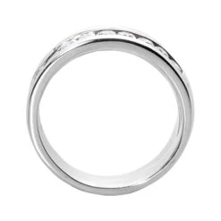 14K White Gold Diamond Men's Wedding Band 0.45ct 8 14K White Gold Diamond Men's Wedding Band 0.45ct -Its Hot Jewelry Shop 14k gold diamond mens wedding band 045ct p 25605 back white 20220426