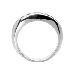 14K White Gold 5 Stone Diamond Men's Wedding Band 0.85ct 8 14K White Gold 5 Stone Diamond Men's Wedding Band 0.85ct -Its Hot Jewelry Shop 14k gold diamond mens wedding band 085ct p 22489 back white 20220426