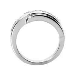 14K White Gold Diamond Men's Wedding Band 1.42ct 8 14K White Gold Diamond Men's Wedding Band 1.42ct -Its Hot Jewelry Shop 14k gold diamond mens wedding band 142ct p 25617 back white 20220426
