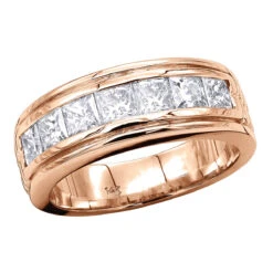 14K White Gold Diamond Men's Wedding Ring 2.10ct -Its Hot Jewelry Shop 14k gold diamond mens wedding ring 210ct p 25586 ro