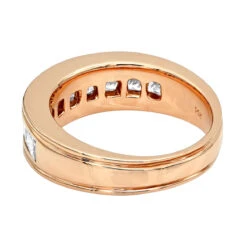 14K Yellow Gold Diamond Men's Wedding Ring 2.43ct -Its Hot Jewelry Shop 14k gold diamond mens wedding ring 243ct p 25590 backro