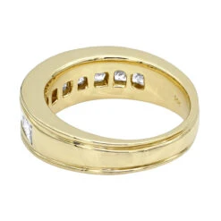14K Yellow Gold Diamond Men's Wedding Ring 2.43ct -Its Hot Jewelry Shop 14k gold diamond mens wedding ring 243ct p 25590 backye