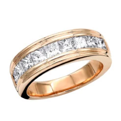 14K Yellow Gold Diamond Men's Wedding Ring 2.43ct -Its Hot Jewelry Shop 14k gold diamond mens wedding ring 243ct p 25590 ro
