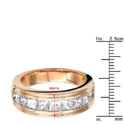 14K Yellow Gold Diamond Men's Wedding Ring 2.43ct -Its Hot Jewelry Shop 14k gold diamond mens wedding ring 243ct p 25590 rulerro