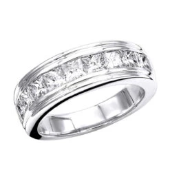 14K Yellow Gold Diamond Men's Wedding Ring 2.43ct -Its Hot Jewelry Shop 14k gold diamond mens wedding ring 243ct p 25590 wh