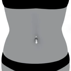 14K White Gold Genuine Diamond Playboy Bunny Belly Button Ring 1.06ct -Its Hot Jewelry Shop 14k gold diamond playboy belly button ring 106ct p 5872 bodwh