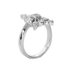 14K White Gold Diamond Right Hand Women's Ring 0.40ct -Its Hot Jewelry Shop 14k gold diamond right hand womens ring 040ct p 29772 back white