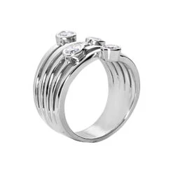 14K White Gold Diamond Right Hand Women's Ring 0.51ct 8 14K White Gold Diamond Right Hand Women's Ring 0.51ct -Its Hot Jewelry Shop 14k gold diamond right hand womens ring 051ct p 29792 back white