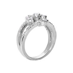 14K White Gold Diamond Right Hand Women's Ring 0.66ct -Its Hot Jewelry Shop 14k gold diamond right hand womens ring 066ct p 29796 back white