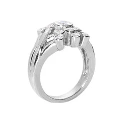 14K White Gold Diamond Right Hand Women's Ring 0.70ct 8 14K White Gold Diamond Right Hand Women's Ring 0.70ct -Its Hot Jewelry Shop 14k gold diamond right hand womens ring 070ct p 29726 back white