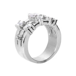 14K White Gold Diamond Right Hand Women's Ring 1.65ct 8 14K White Gold Diamond Right Hand Women's Ring 1.65ct -Its Hot Jewelry Shop 14k gold diamond right hand womens ring 165ct p 29770 back white