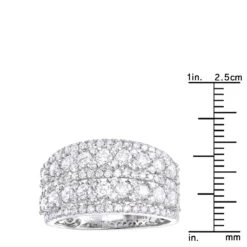 14K White Gold Diamond Ring For Women 2 Carat Unique Diamond Wedding Band 13 14K White Gold Diamond Ring For Women 2 Carat Unique Diamond Wedding Band -Its Hot Jewelry Shop 14k gold diamond ring for women 2 carat unique diamond wedding band rulerwh