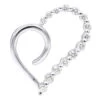 14K White Gold Diamond Small Open Heart Pendant For Women By Luxurman 0.2ct -Its Hot Jewelry Shop 14k gold diamond small open heart pendant for women by luxurman 02ct main white 20220601