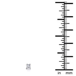 1/2 Carat 14K White Gold Diamond Stud Earrings Princess Diamonds .5ct -Its Hot Jewelry Shop 14k gold diamond stud earrings princess diamonds 50ct p 5650 ruler