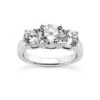 14K White Gold Small Diamonds Three Stone Engagement Ring 0.35ct -Its Hot Jewelry Shop 14k gold diamond three stone engagement ring 035ct p 24717 white 20220426