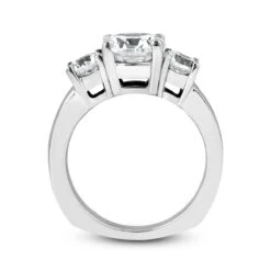 14K White Gold Diamond Three Stone Engagement Ring 1.25ct -Its Hot Jewelry Shop 14k gold diamond three stone engagement ring 125ct p 24738 additional white