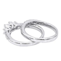 14K White Gold Diamond Three Stone Engagement Ring Set 1.27ct 11 14K White Gold Diamond Three Stone Engagement Ring Set 1.27ct -Its Hot Jewelry Shop 14k gold diamond three stone engagement ring set 127ct p 24685 backwh
