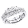 14K White Gold Diamond Three Stone Engagement Ring Set 1.27ct -Its Hot Jewelry Shop 14k gold diamond three stone engagement ring set 127ct p 24685 wh