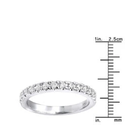 Thin 14K White Gold Diamond Unique Engagement Band 0.27ct 2.60mm 12 Thin 14K White Gold Diamond Unique Engagement Band 0.27ct 2.60mm -Its Hot Jewelry Shop 14k gold diamond unique engagement band 027ct p 23478 rulerwh