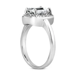 14K White Gold Diamond Unique Engagement Ring 0.64ct -Its Hot Jewelry Shop 14k gold diamond unique engagement ring 064ct p 24183 back white 20220426