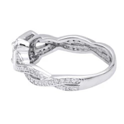 14K White Gold Diamond Unique Engagement Ring 0.75ct 4.3mm 11 14K White Gold Diamond Unique Engagement Ring 0.75ct 4.3mm -Its Hot Jewelry Shop 14k gold diamond unique engagement ring 075ct p 23785 backwh