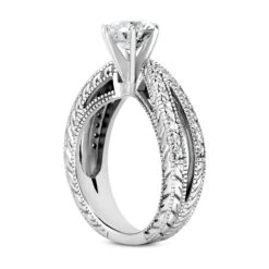 14K White Gold Diamond Unique Engagement Ring 0.84ct 6mm 14 14K White Gold Diamond Unique Engagement Ring 0.84ct 6mm -Its Hot Jewelry Shop 14k gold diamond unique engagement ring 084ct p 24114 back white 20220426