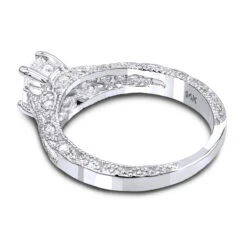 14K White Gold Diamond Unique Engagement Ring 1.08ct 1/4 In(6mm) -Its Hot Jewelry Shop 14k gold diamond unique engagement ring 108ct p 24026 backwh