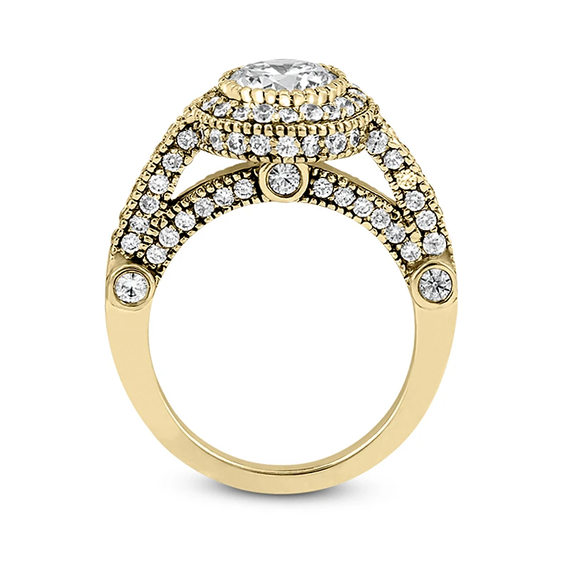 14K White Gold Diamond Unique Engagement Ring 1.23ct 10 14K White Gold Diamond Unique Engagement Ring 1.23ct - Image 8