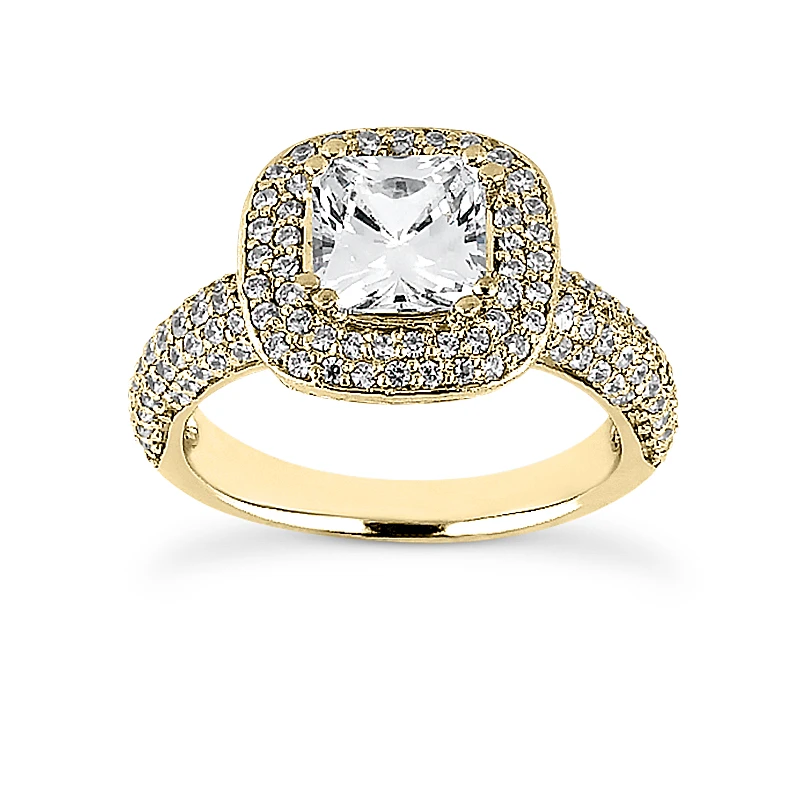 14K White Gold Diamond Unique Engagement Ring 1.34ct 4.3mm 4 14K White Gold Diamond Unique Engagement Ring 1.34ct 4.3mm - Image 2