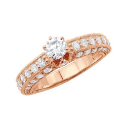 2 Carat Round Cut Diamond Engagement Ring 14K White Gold -Its Hot Jewelry Shop 14k gold diamond unique engagement ring 2ct p 23794 ro 20200306