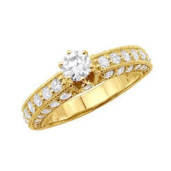 2 Carat Round Cut Diamond Engagement Ring 14K White Gold -Its Hot Jewelry Shop 14k gold diamond unique engagement ring 2ct p 23794 ye 20200306