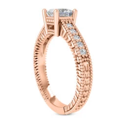 14K White Gold Diamond Vintage Engagement Ring 0.33ct 16 14K White Gold Diamond Vintage Engagement Ring 0.33ct -Its Hot Jewelry Shop 14k gold diamond vintage engagement ring 033ct p 24392 back rose 20220426