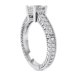 14K White Gold Diamond Vintage Engagement Ring 0.33ct 14 14K White Gold Diamond Vintage Engagement Ring 0.33ct -Its Hot Jewelry Shop 14k gold diamond vintage engagement ring 033ct p 24392 back white 20220426