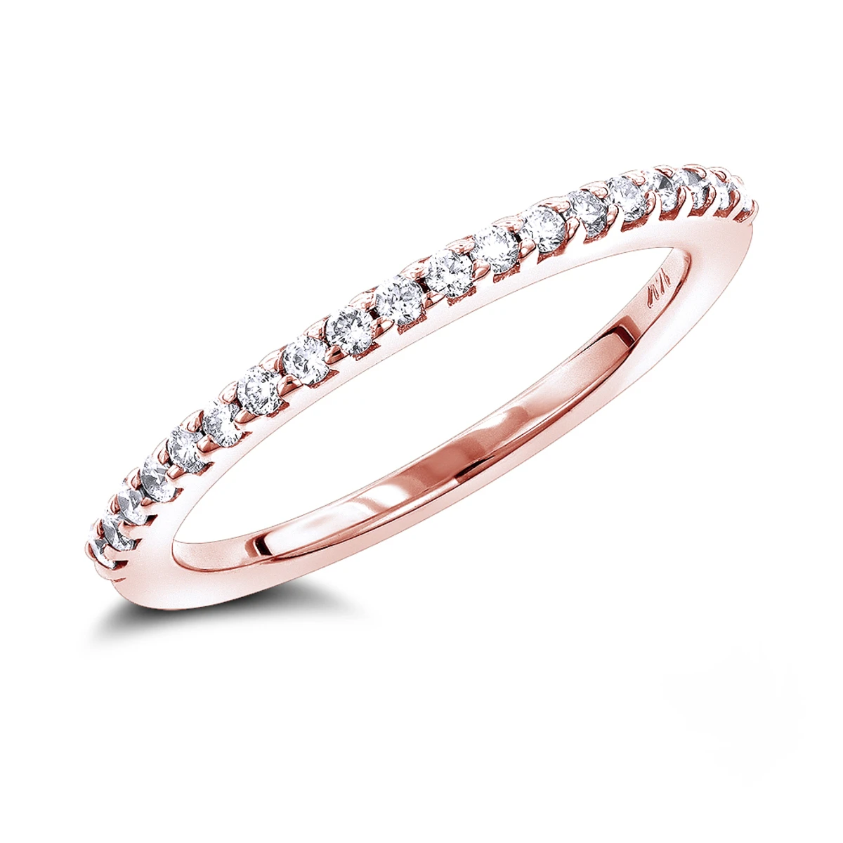 14K White Gold Diamond Wedding Band For Women By Luxurman 0.35ct 5 14K White Gold Diamond Wedding Band For Women By Luxurman 0.35ct - Image 3