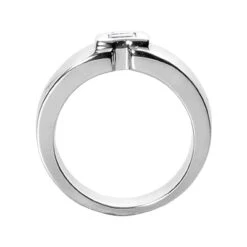 14K White Gold Emerald Cut Diamond Men's Wedding Band 0.25ct 8 14K White Gold Emerald Cut Diamond Men's Wedding Band 0.25ct -Its Hot Jewelry Shop 14k gold emerald cut diamond mens wedding band 025ct p 25551 back white 20220426