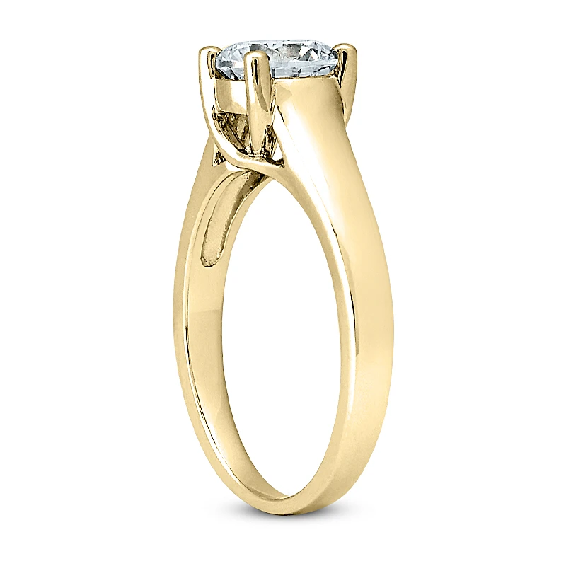 14K White Gold Engagement Ring Mounting 2.68mm 7 14K White Gold Engagement Ring Mounting 2.68mm - Image 5