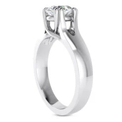 14K White Gold Engagement Ring Mounting 2.63mm 14 14K White Gold Engagement Ring Mounting 2.63mm -Its Hot Jewelry Shop 14k gold engagement ring mounting p 23207 back white 20220426