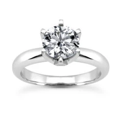 14K White Gold Engagement Ring Mounting 2.70mm
