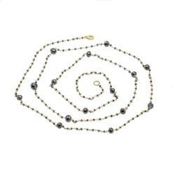 14K White Gold Faceted Black Diamond Bead Necklace Chain 25.25ct 16 14K White Gold Faceted Black Diamond Bead Necklace Chain 25.25ct -Its Hot Jewelry Shop 14k gold faceted black diamond bead necklace chain 2525ct backye