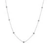 14K White Gold Faceted Black Diamond Bead Necklace Chain 25.25ct -Its Hot Jewelry Shop 14k gold faceted black diamond bead necklace chain 2525ct wh