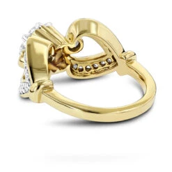 14K Yellow Gold Floral Diamond Engagement Ring 1 Ct 11 14K Yellow Gold Floral Diamond Engagement Ring 1 Ct -Its Hot Jewelry Shop 14k gold floral diamond engagement ring 142ct p 157 backye