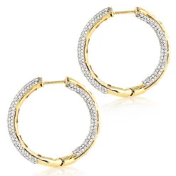 14K White Gold Inside Out Diamond Hoop Earrings 2 Carats -Its Hot Jewelry Shop 14k gold inside out diamond hoop earrings 263ct p 6143 backye