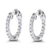 14K White Gold Inside Out Diamond Hoop Earrings For Women 1.5ct 2 14K White Gold Inside Out Diamond Hoop Earrings For Women 1.5ct -Its Hot Jewelry Shop 14k gold inside out diamond hoop earrings for women 15ct main